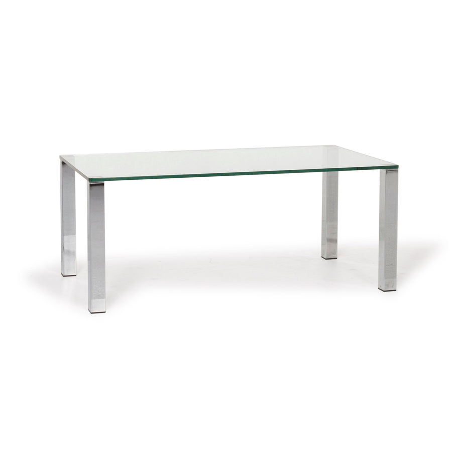 Draenert Why Not 1212 Glass Table Silver Coffee Table #13178
