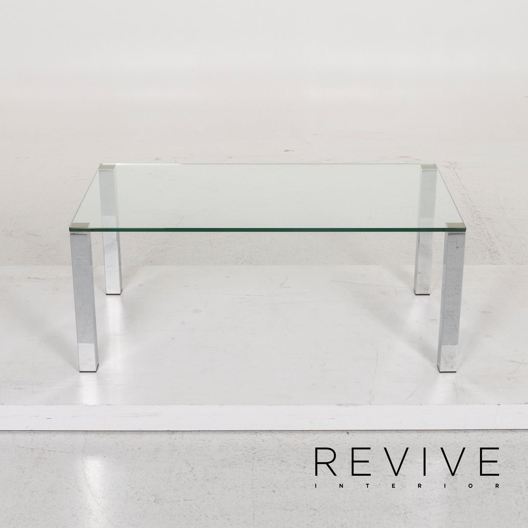 Draenert Why Not 1212 Glas Tisch Silber Couchtisch #13178