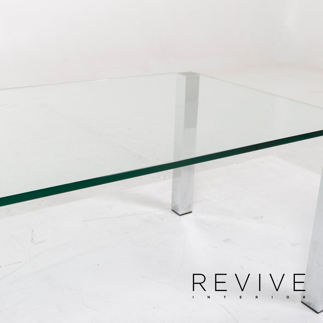 Draenert Why Not 1212 Glas Tisch Silber Couchtisch #13178