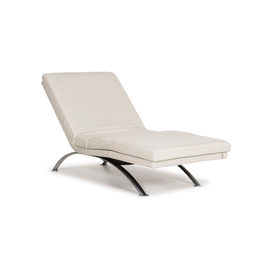Three-point leather lounger cream function relax function #12468