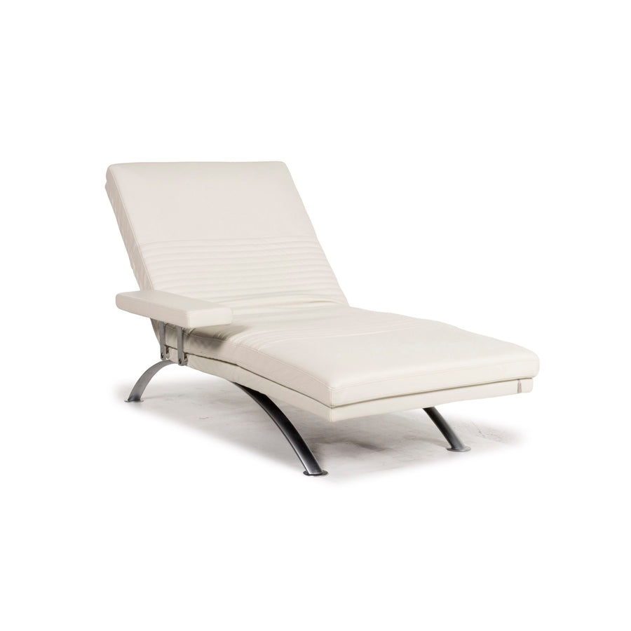 Three-point leather lounger cream function relax function sleep function #12467