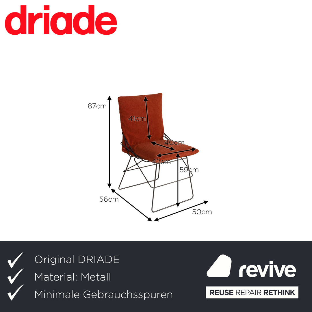 DRIADE SOF SOF metal chair Orange