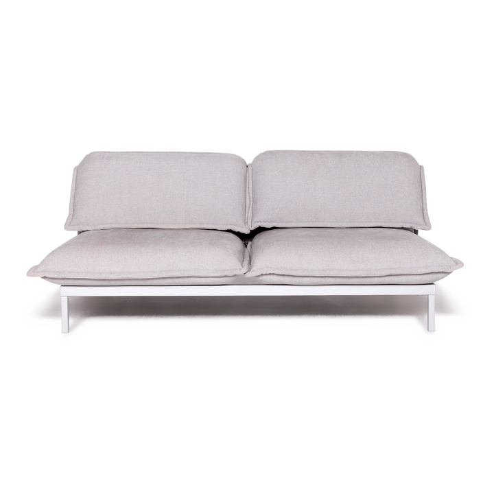 Rolf Benz Nova Designer Stoff Sofa Grau Couch Funktion Schlafcouch Schlafsofa #8644