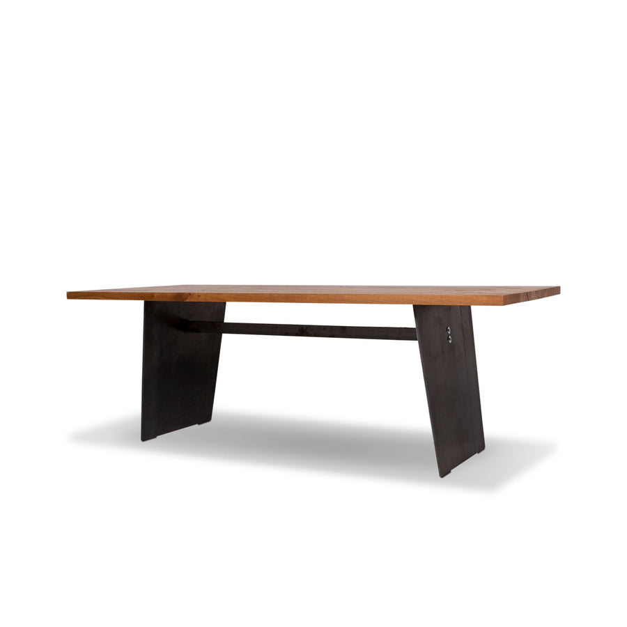 KFF Esstisch Holz Metall Recycling Eiche Tisch #9759