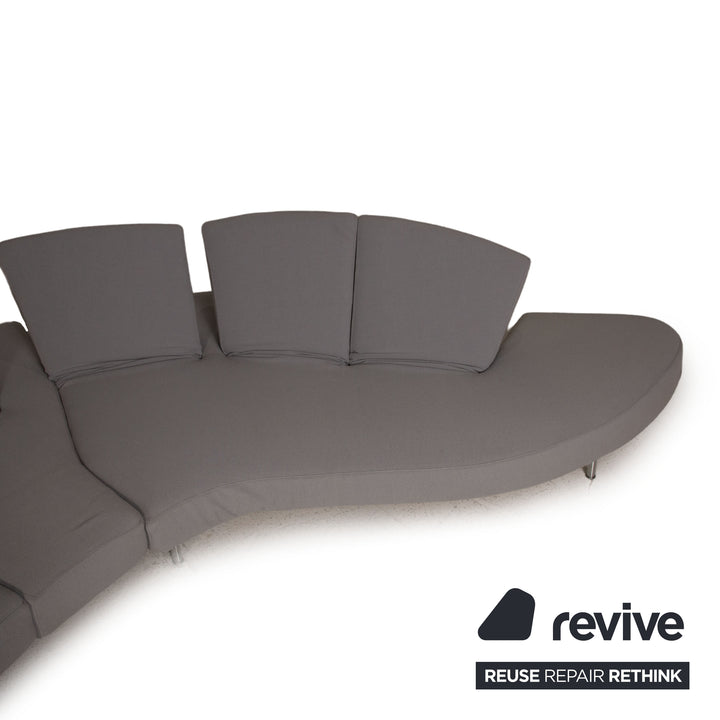 edra Flap Stoff Sofa Grau Ecksofa Couch Funktion