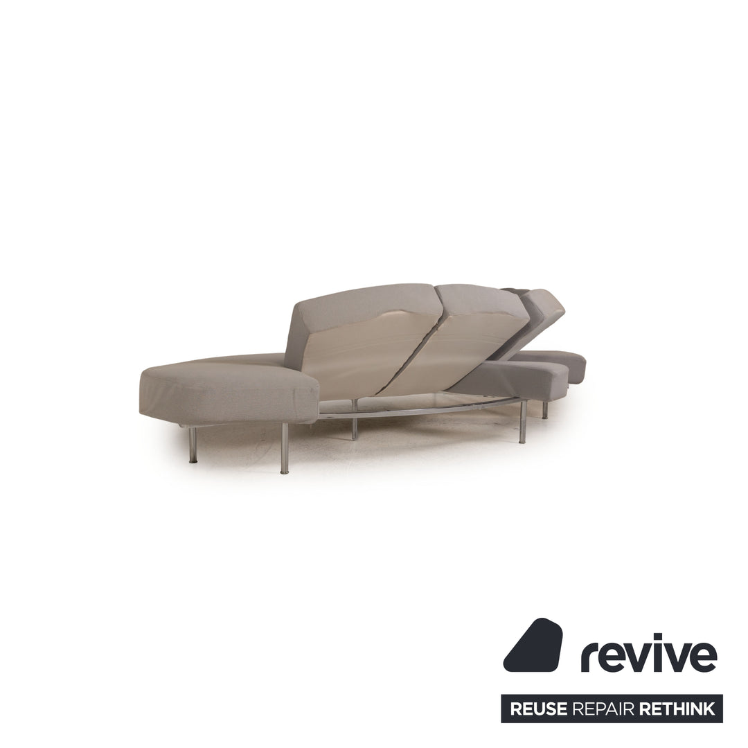 edra Flap Stoff Sofa Grau Ecksofa Couch Funktion