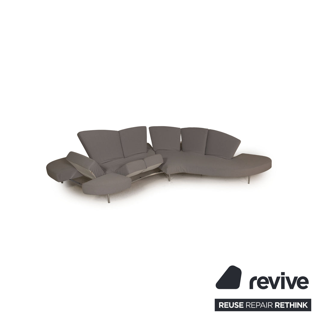 edra Flap Stoff Sofa Grau Ecksofa Couch Funktion