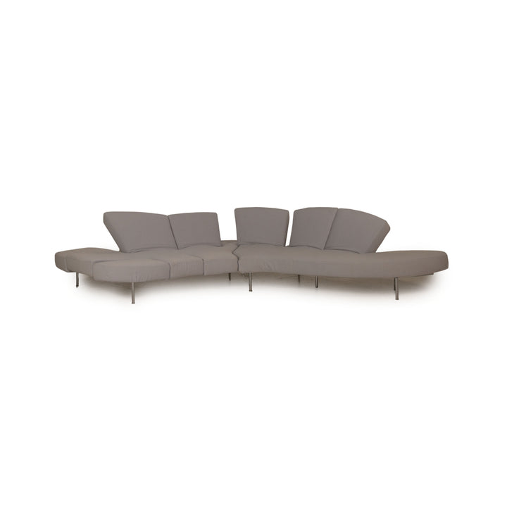 edra Flap Stoff Sofa Grau Ecksofa Couch Funktion