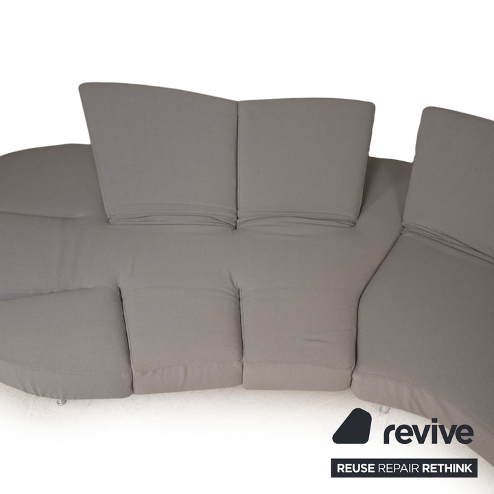 edra Flap Stoff Sofa Grau Ecksofa Couch Funktion