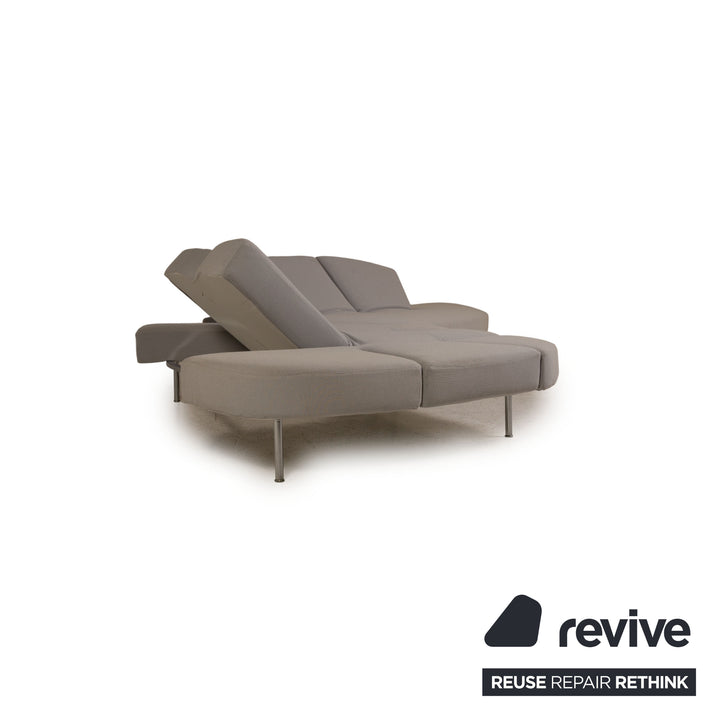 edra Flap Stoff Sofa Grau Ecksofa Couch Funktion