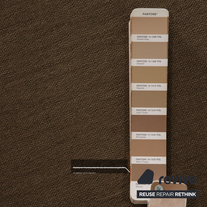 edra Rock Stoff Ecksofa Beige Sofa Couch Recamiere rechts