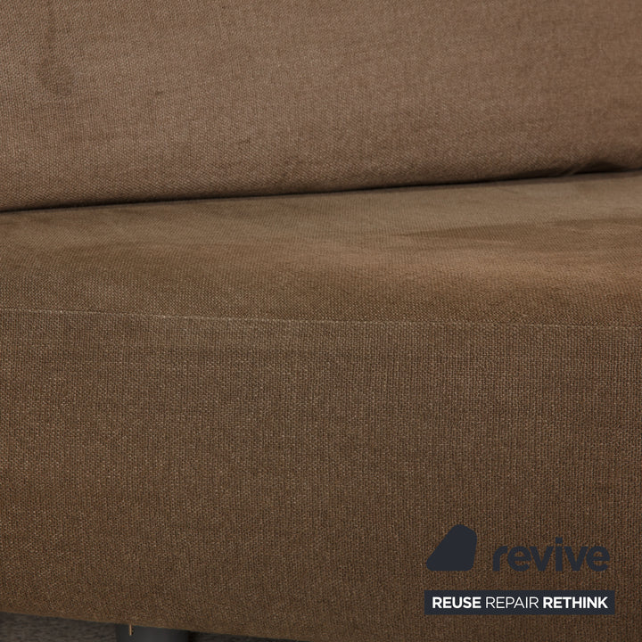 edra Rock Stoff Ecksofa Beige Sofa Couch Recamiere rechts