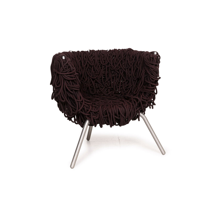 edra Vermelha Stoff Sessel Braun Stuhl