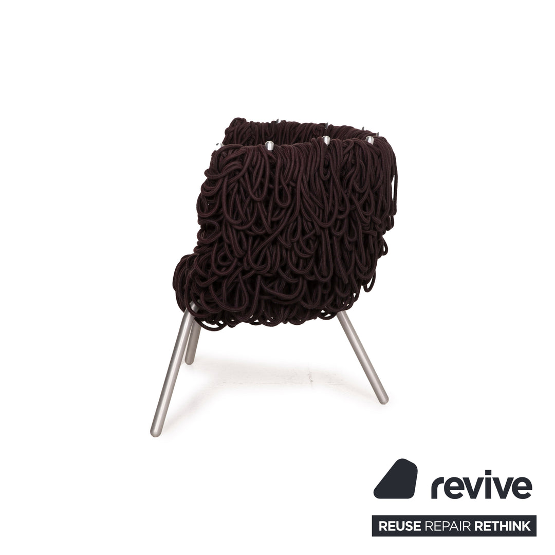 edra Vermelha Stoff Sessel Braun Stuhl