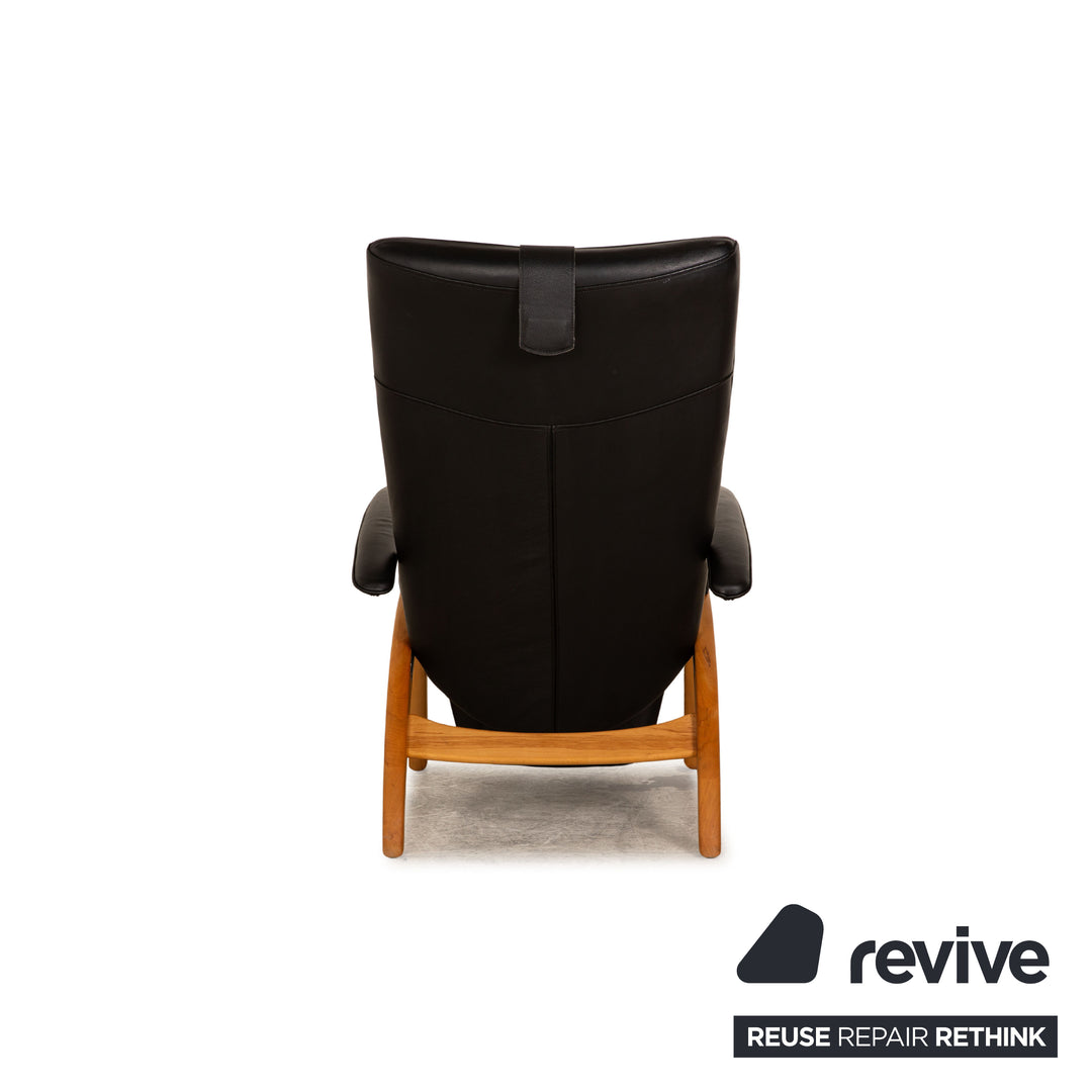 Ergopoint Woody Leder Sessel Schwarz manuelle Funktion Relaxfunktion