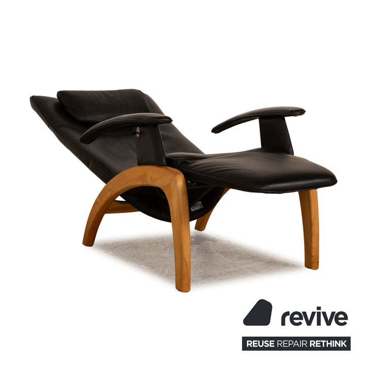 Ergopoint Woody Leder Sessel Schwarz manuelle Funktion Relaxfunktion