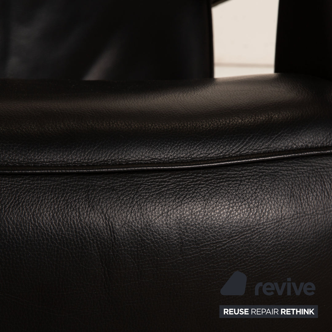 Ergopoint Woody Leder Sessel Schwarz manuelle Funktion Relaxfunktion