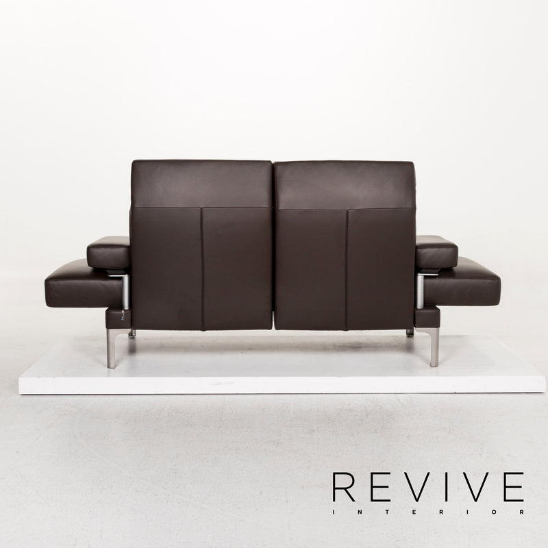 Erpo Avantgarde AV 400 Leder Sofa Braun Dreisitzer Funktion Relaxfunktion Couch 