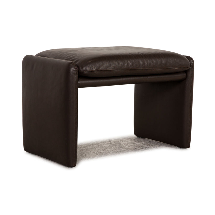 Erpo Chalet Leather Stool Brown