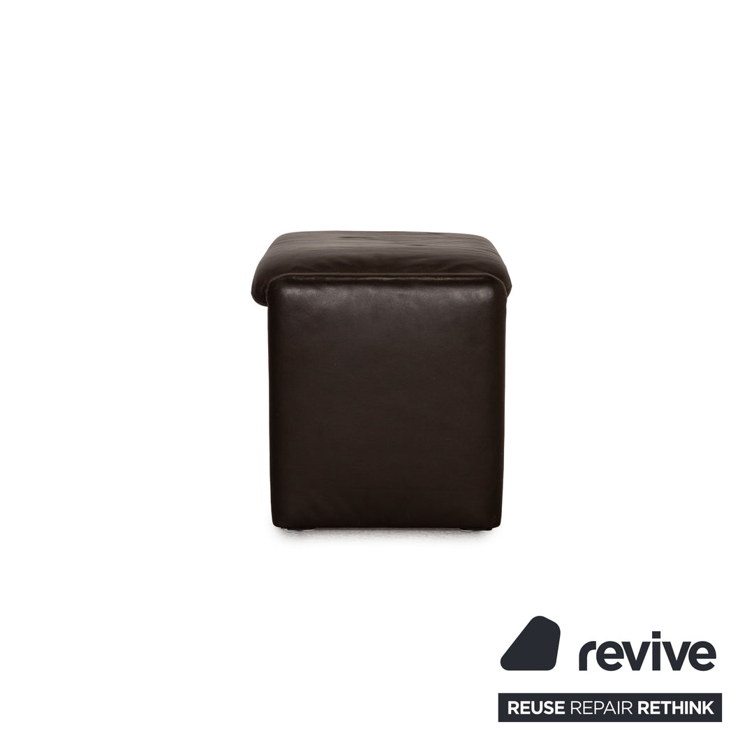 Erpo Chalet Leather Stool Brown