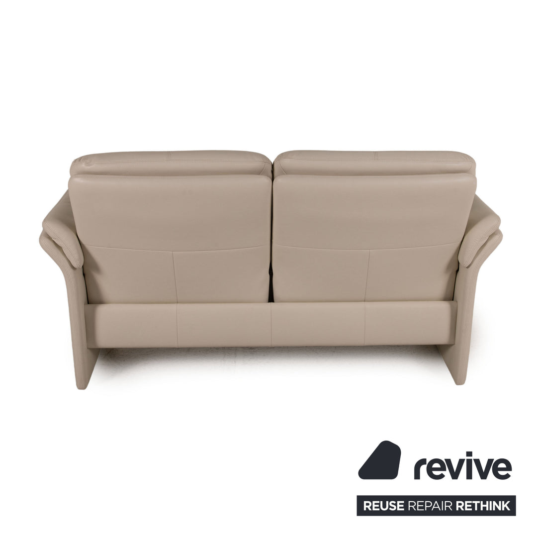 Erpo Chalet Leder Sofa Garnitur Creme 2x Zweisitzer Couch Funktion Relaxfunktion
