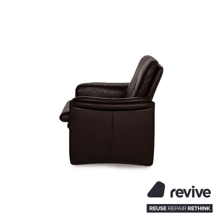 Erpo City leather armchair brown