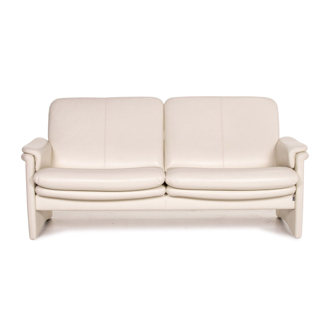 Erpo City leather sofa cream two-seater couch #14455
