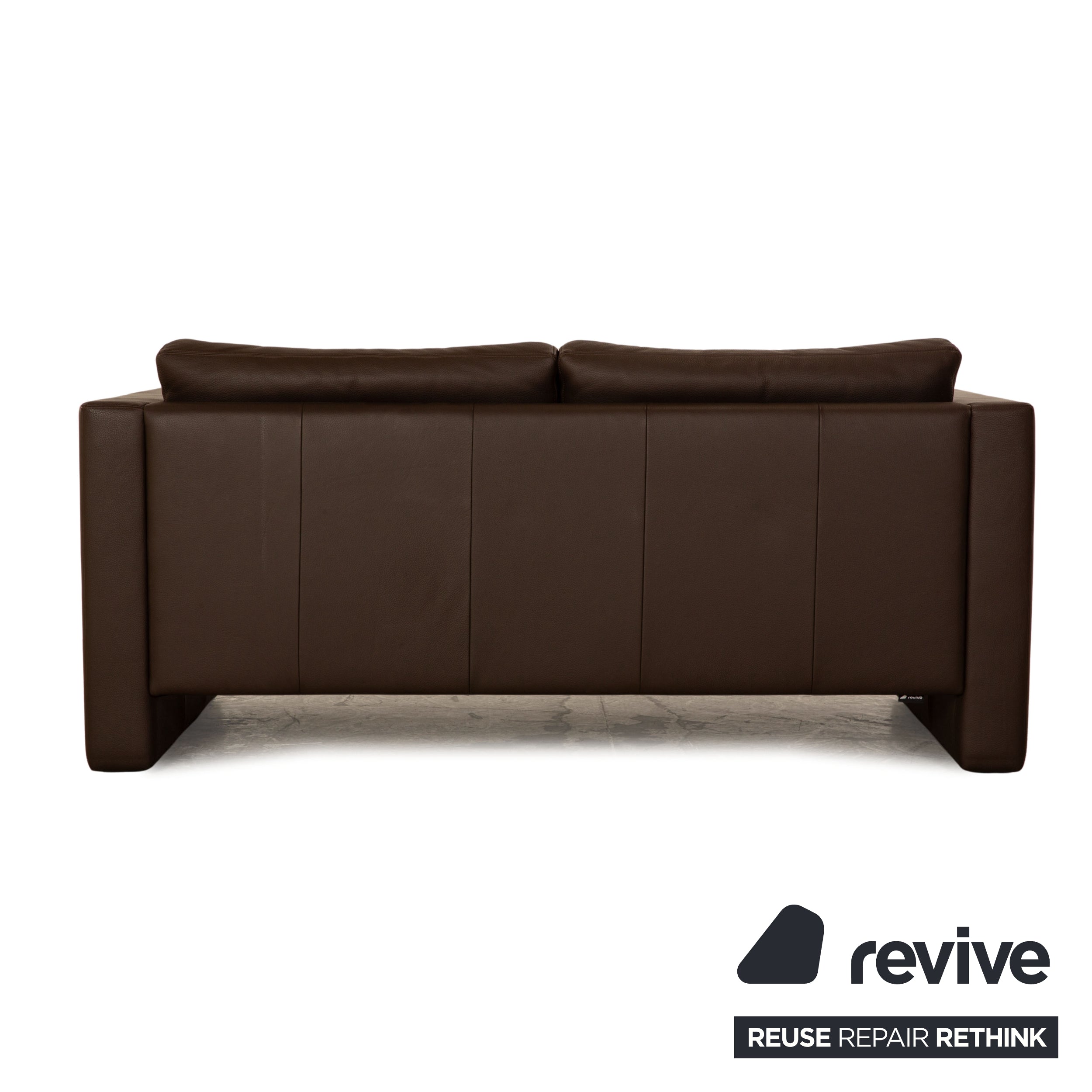 Erpo CL 100 Leather Three-Seater Brown Sofa Couch