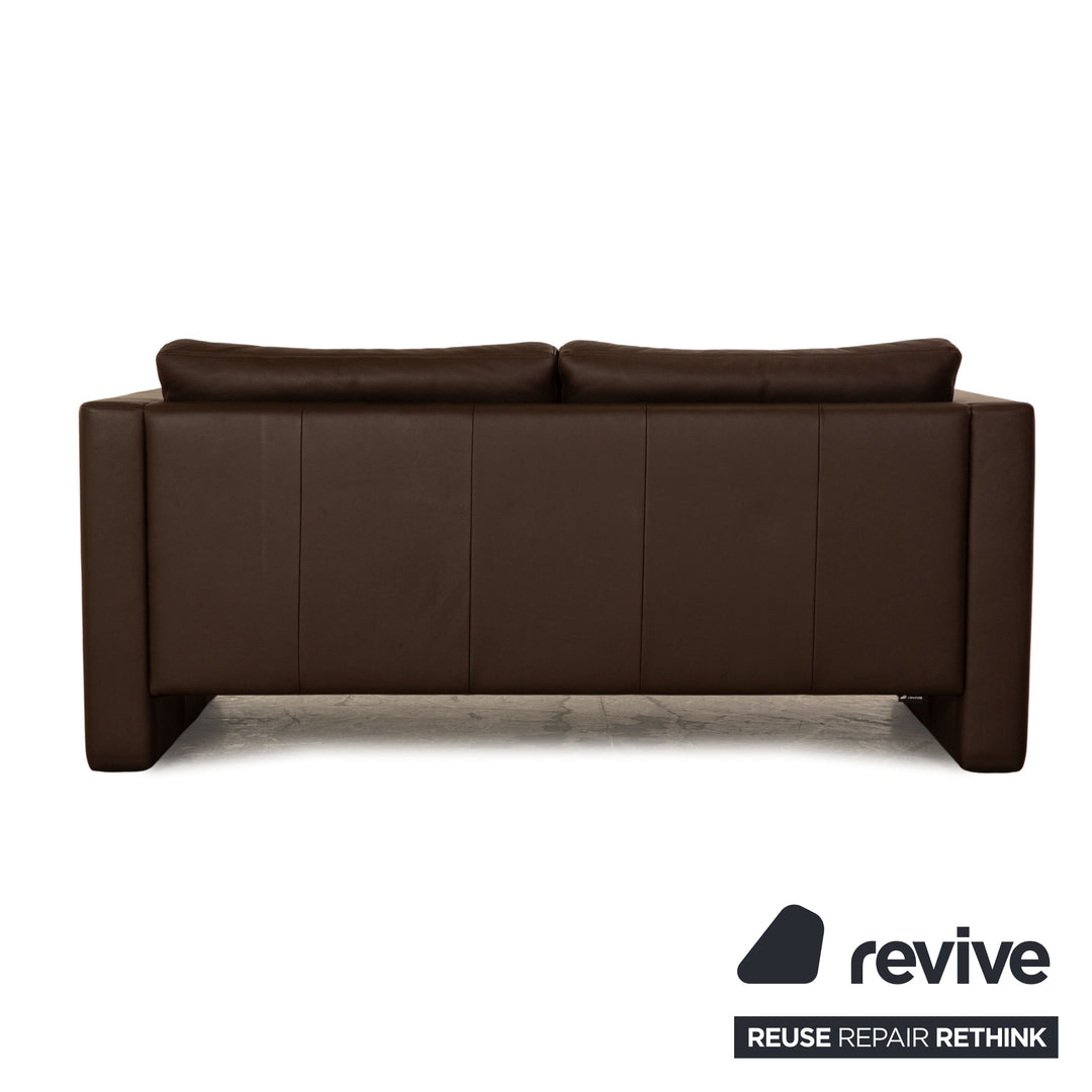 Erpo CL 100 Leder Dreisitzer Braun Sofa Couch