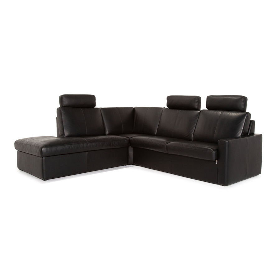 Erpo CL 150 Leder Ecksofa Schwarz Funkion Sofa Couch #14000