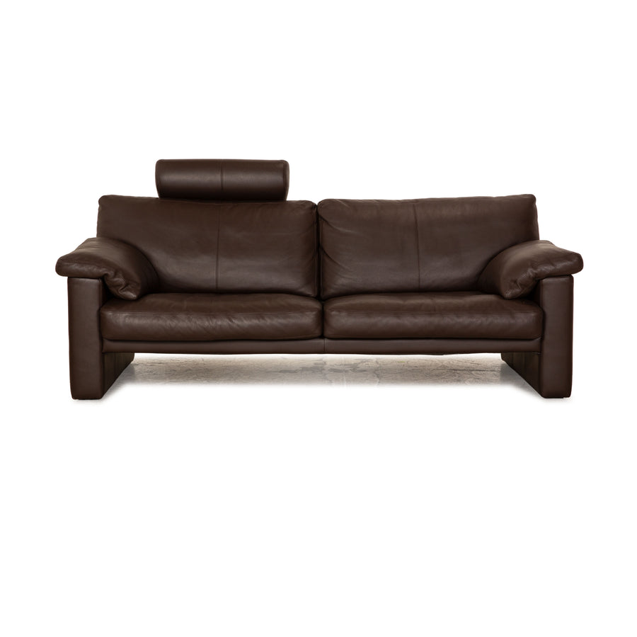 Erpo CL 300 Leder Dreisitzer Braun Sofa Couch