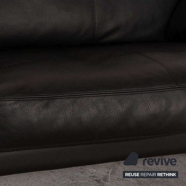 Erpo CL 300 Leder Dreisitzer Schwarz Sofa Couch