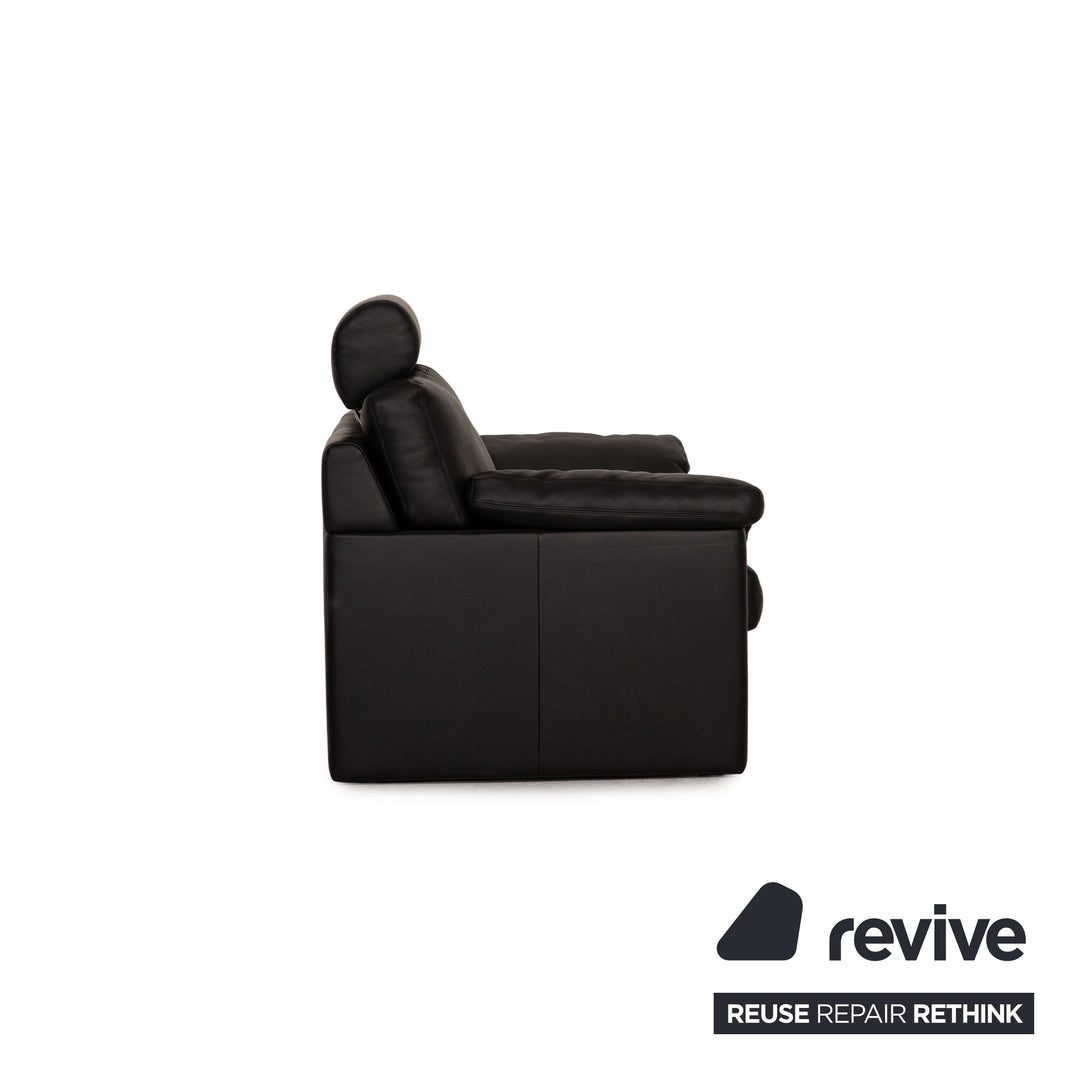 Erpo CL 300 leather sofa set black two-seater three-seater armchair couch
