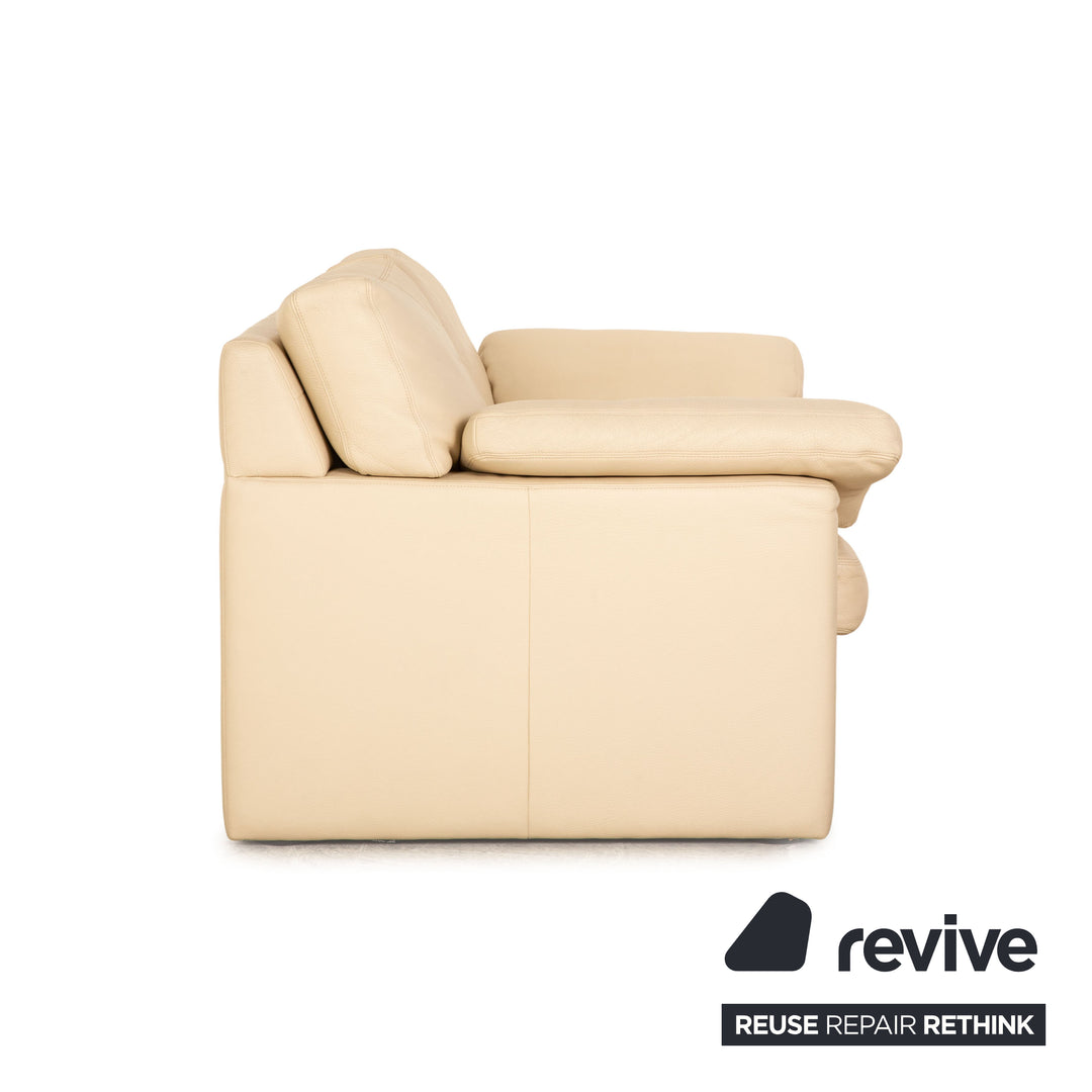 Erpo CL 300 Leder Zweisitzer Creme Sofa Couch