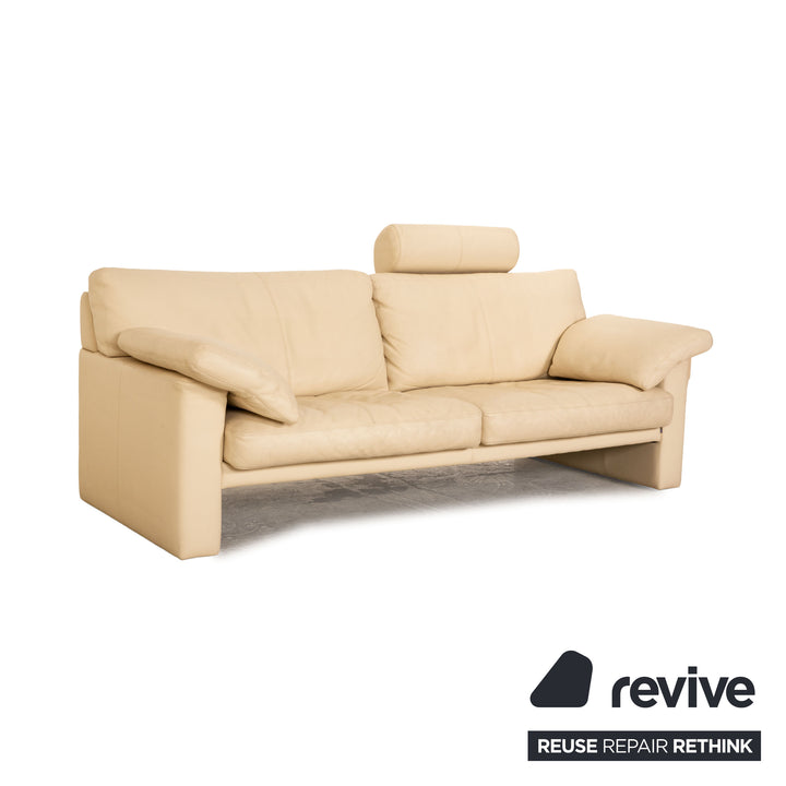 Erpo CL 300 Leder Zweisitzer Creme Sofa Couch