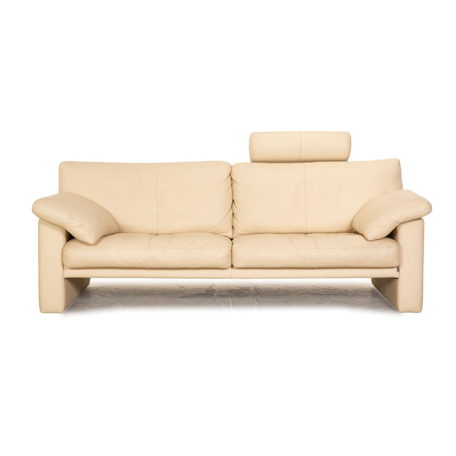 Erpo CL 300 Leder Zweisitzer Creme Sofa Couch