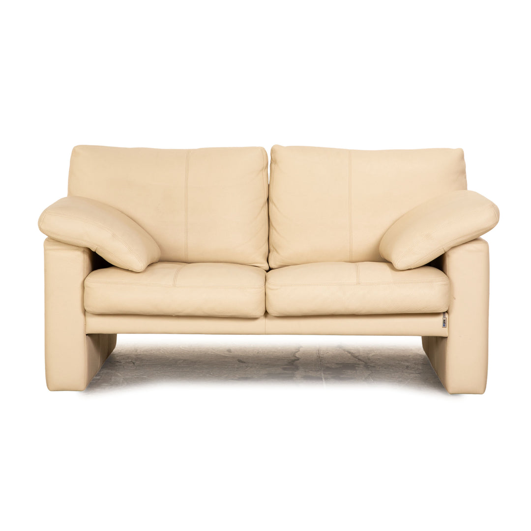 Erpo CL 300 Leder Zweisitzer Creme Sofa Couch