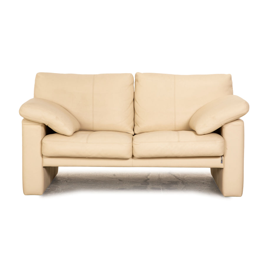 Erpo CL 300 Leder Zweisitzer Creme Sofa Couch