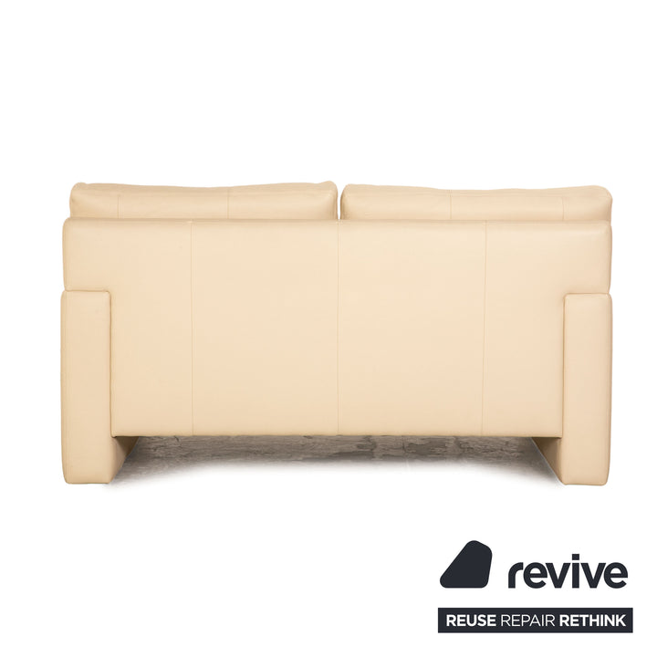 Erpo CL 300 Leder Zweisitzer Creme Sofa Couch