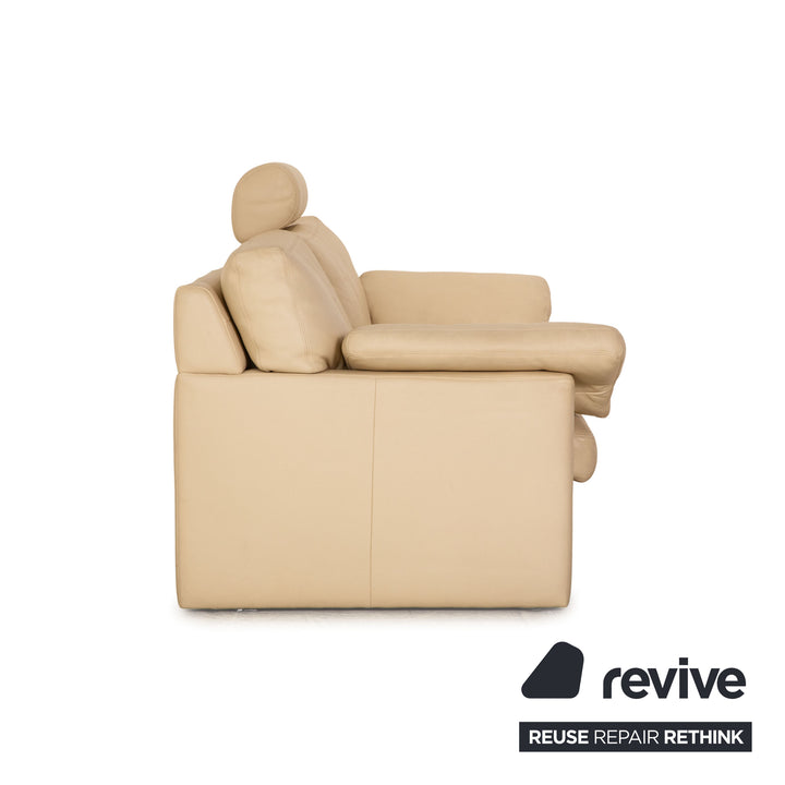 Erpo CL 300 Leder Zweisitzer Creme Sofa Couch