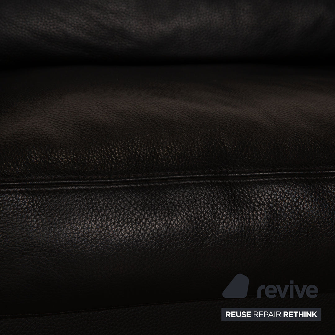 Erpo CL 500 Leder Zweisitzer Schwarz Sofa Couch