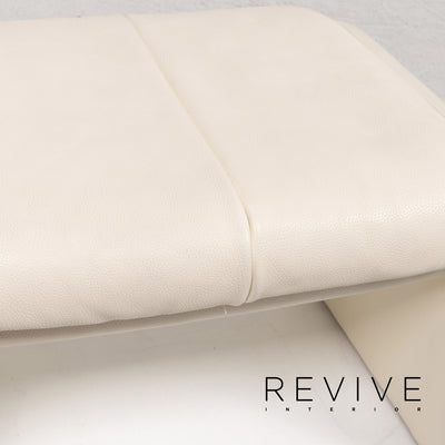Erpo Leder Hocker Creme #13269