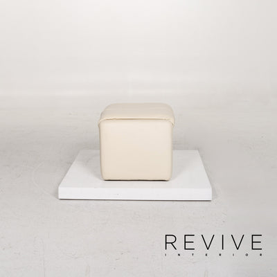 Erpo Leder Hocker Creme #13269