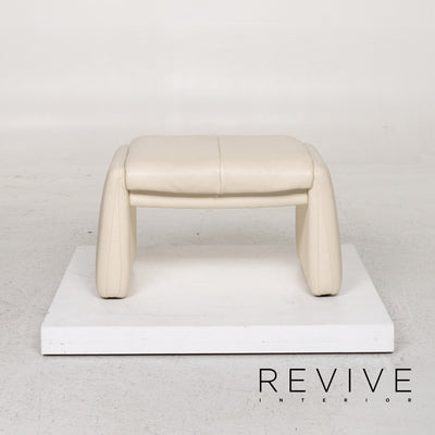 Erpo Leder Hocker Creme #13269