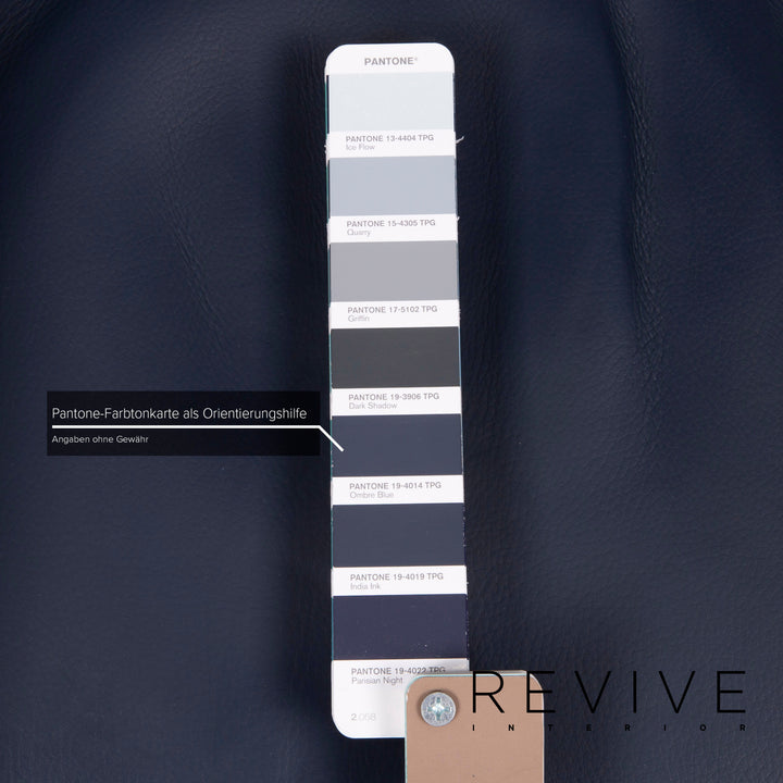 Erpo Leder Sessel Blau #15034