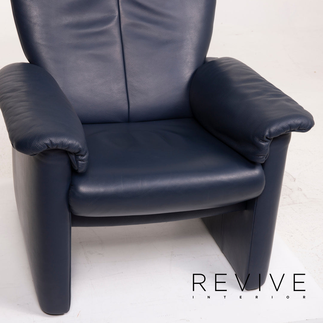 Erpo Leder Sessel Blau #15034