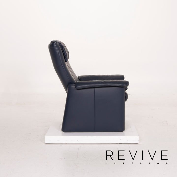 Erpo Leder Sessel Blau #15034