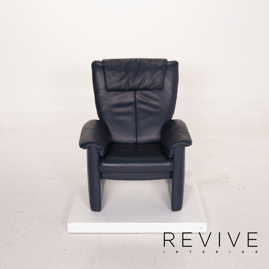 Erpo Leder Sessel Blau #15034