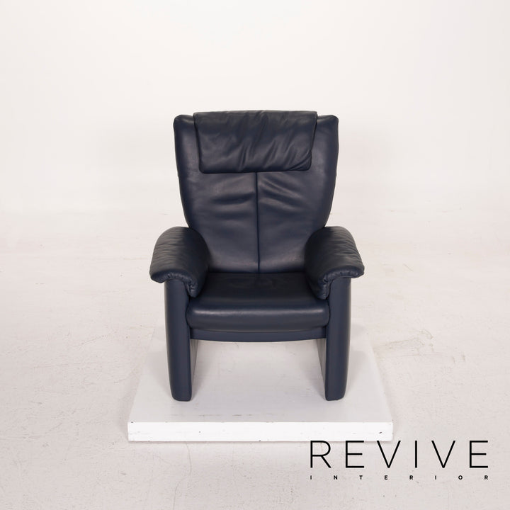 Erpo Leder Sessel Blau #15034