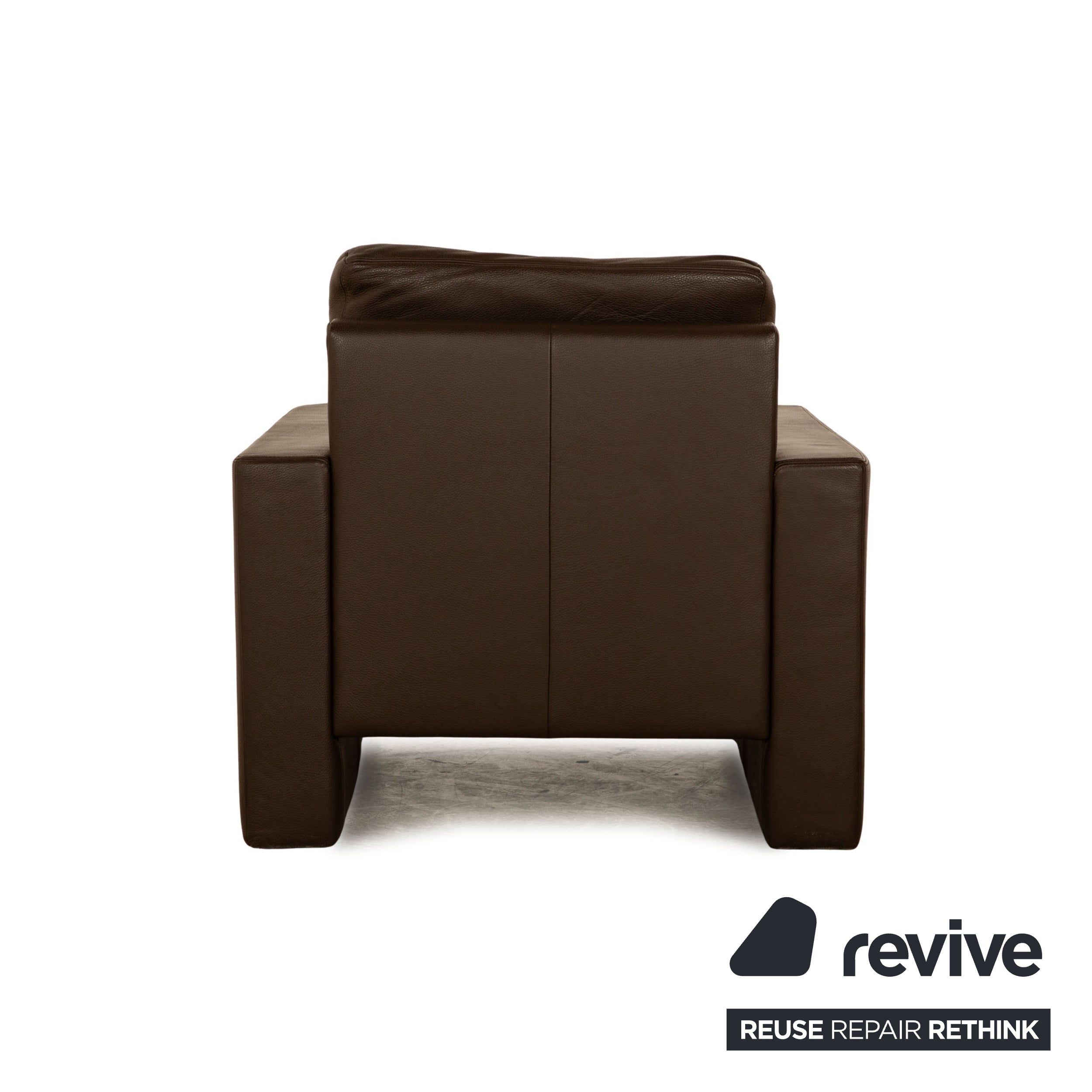 Erpo Leather Armchair Brown Club